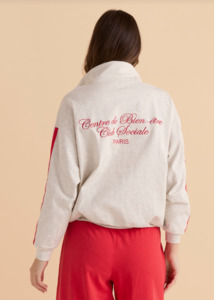 Betty Basics: Betty Basics Rocco Quarter Zip Sweatshirt