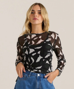 Sass: SASS Tarni Mesh Top