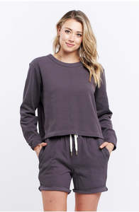 CASA AMUK Waffle Long Sleeve Top