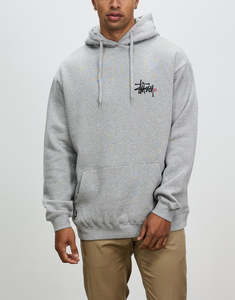 Stussy Graffiti Hood - Grey Marle - ONLINE EXCLUSIVE