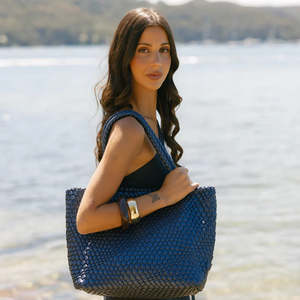 Black Caviar St Moritz 2 Piece Woven Handbag