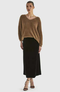 Fate + Becker Mustang Sally Velvet Skirt