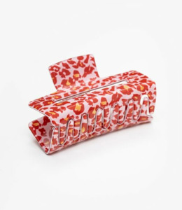 Accessories 1: Antler Red & Pink Leopard Claw Clip