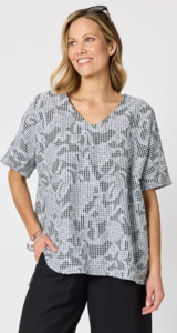 Clarity: Clarity Tapestry Print Top
