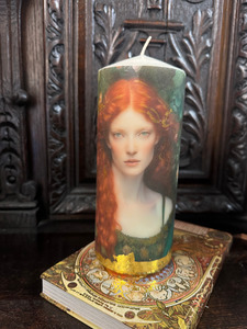 Genevieve medium tall candle redtrinity