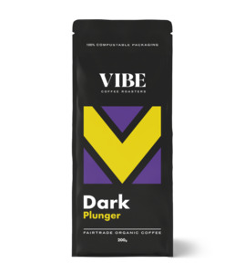 VIBE Organic Fair Trade Dark Coffee PLUNGER