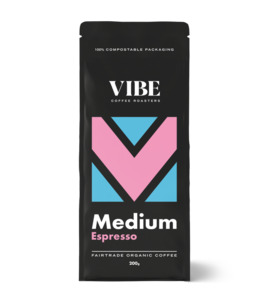 VIBE Organic Fair Trade Medium Coffee ESPRESSO