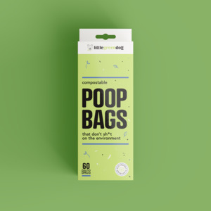 Little Green Dog Compostable Poop Bags 60 Pack