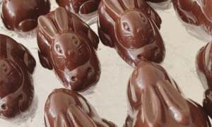 Vegan Gooey Chocolate Bunny
