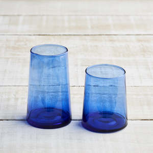 Household: Beldi Wine/Water Glasses Cobalt Blue
