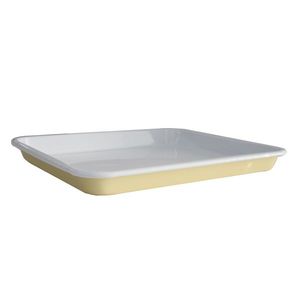 Kitchen: Enamel Baking Tray 30cm Butter Yellow