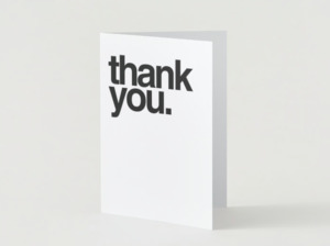 Books: Thank you Greeting Cards