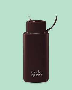 Frank Green 34oz Chocolate with Flip Straw Lid