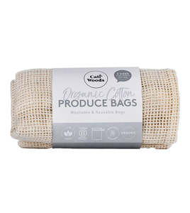 Caliwood Reusable Shopping Bags - 3 pack