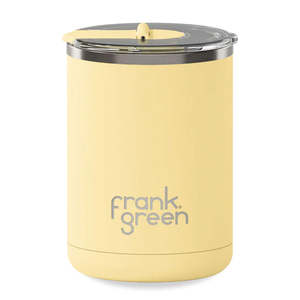 Coffee Tea: Frank Green Cup Hinged Lid Buttermilk 12oz