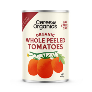 Beans Pulses: Organic whole Tomatoes 400g