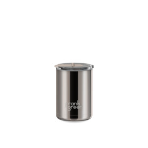 Frank Green Cup Hinged Lid Moon DustChrome 12oz