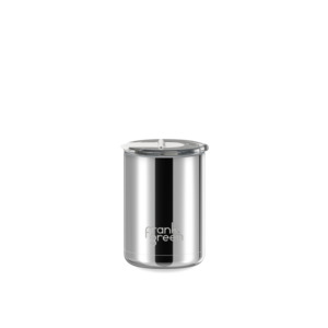 Coffee Tea: Frank Green Cup Hinged Lid Chrome Cloud 12oz