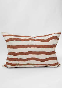 Cushions: Rand Cushion Cover, Terracotta