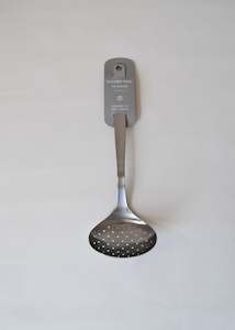 Tableware: Sori Yanagi Steel Skimmer, Large