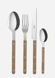 Tableware: Sabre Cutlery Set 4 Pieces- Bistrot Teak, Teak