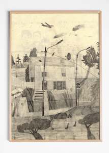 House And Plane Poster