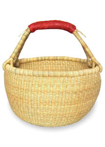 Bathroom: Round Bolga Basket – Large Diameter 42-45cm