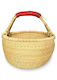 Round Bolga Basket – Large Diameter 42-45cm