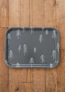 Fine Little Day: Tall Small Tray, Green/Nude