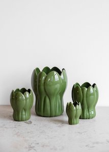 Ceramics: Krokus Vase, Green