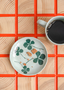Ceramics: Clover Saucer, Green