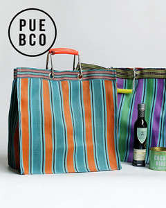 Puebco Recycled Plastic Stripe Bag / Square