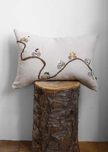 Giro Embroidered Cushion Cover