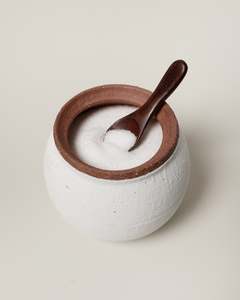 All: Japanese Ceramic Salt Jar – White (Small)