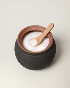 All: Japanese Ceramic Salt Jar – Charcoal (Small)