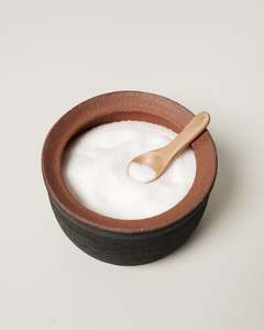 Japanese Ceramic Salt Jar – Charcoal (Large)