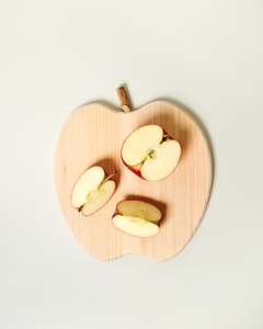All: Apple-Shaped Hinoki Cutting Board