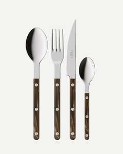 Sabre Cutlery Set 4 Pieces- Bistrot Solid, Faux Buffalo