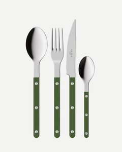 Sabre Cutlery Set 4 Pieces- Bistrot Solid, Green