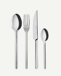 Dining Tableware: Sabre Cutlery Set 4 Pieces- Loft, Stainless steel