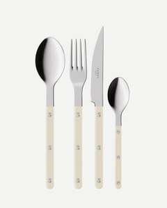 Sabre Cutlery Set 4 Pieces- Bistrot Solid, Ivory (Back in early April)