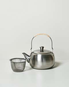 Japanese Stainless Steel Rattan Teapot, 500ml
