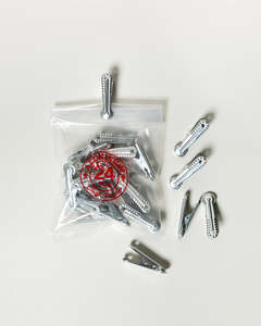 Japanese Aluminium Clips - Set of 24