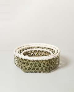 Hexagonal Bamboo Basket