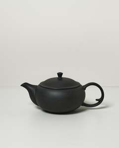 Flat Japanese Teapot with Back Handle