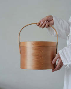 All: Shaker Round Handle Box — Light Brown