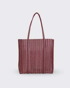 All: Tote Basket - Maroon (with Zipper Inlay Bag)
