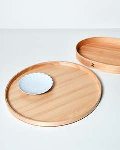 Japanese Birch Round Tray 30cm