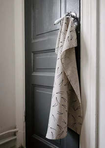 Fine Little Day: Barr Tea Towel, Nature/Black