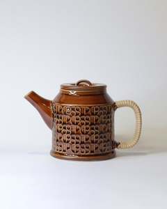 Japanese Kiln Ceramic Teapot, 850ml - Brown